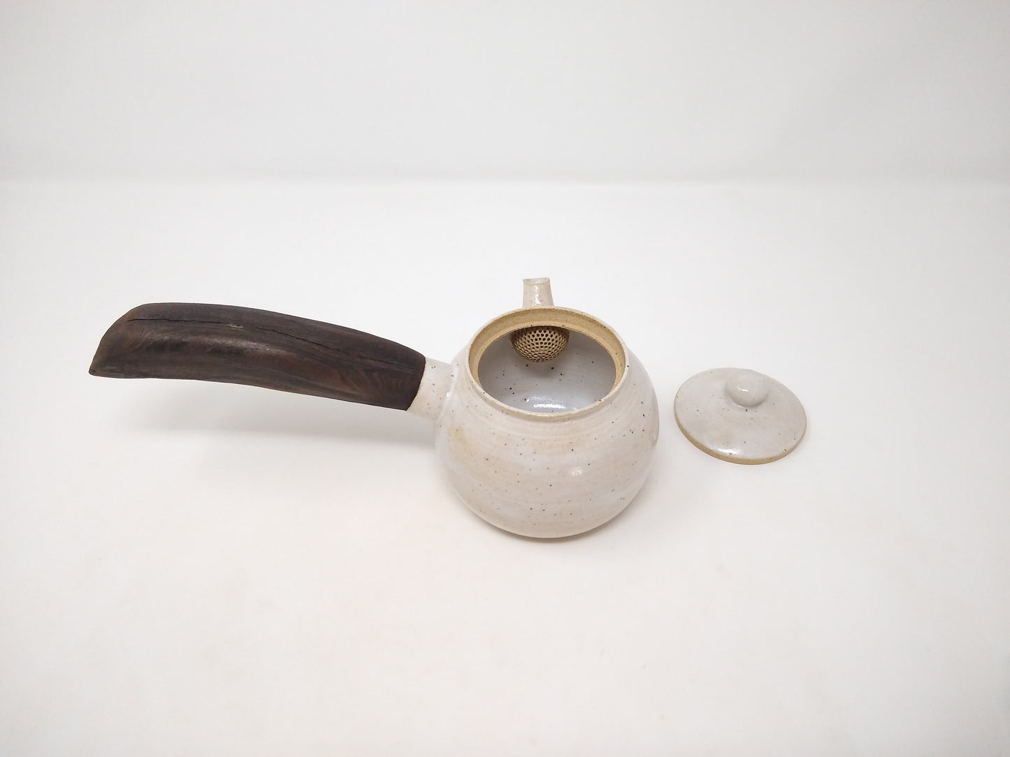 390ml White Shino Kyusu
