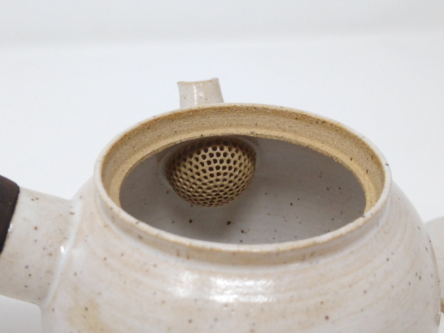 390ml White Shino Kyusu