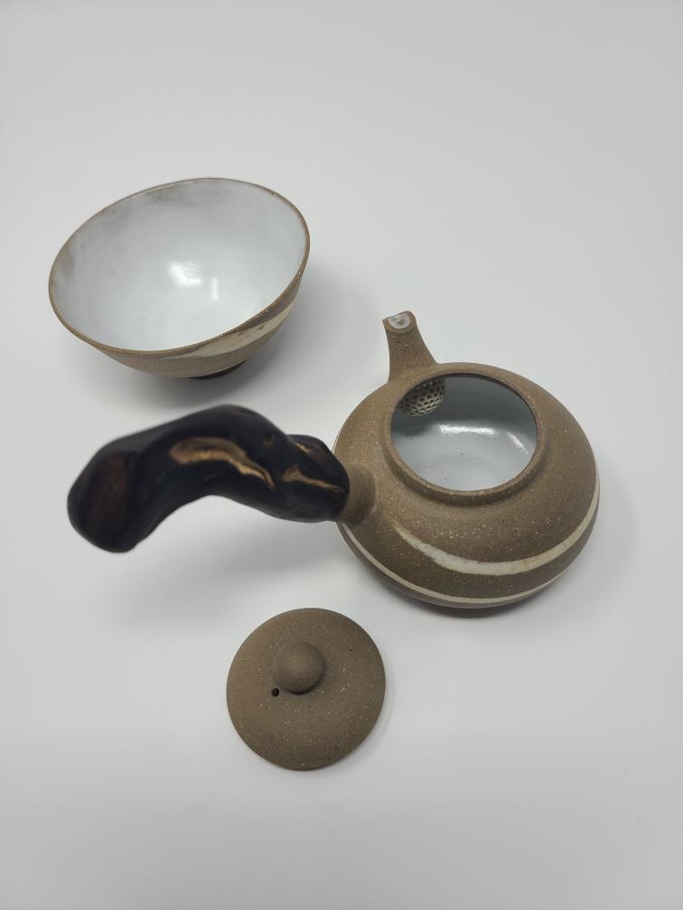 110ml "Jinnu" Kyusu with a matching cup