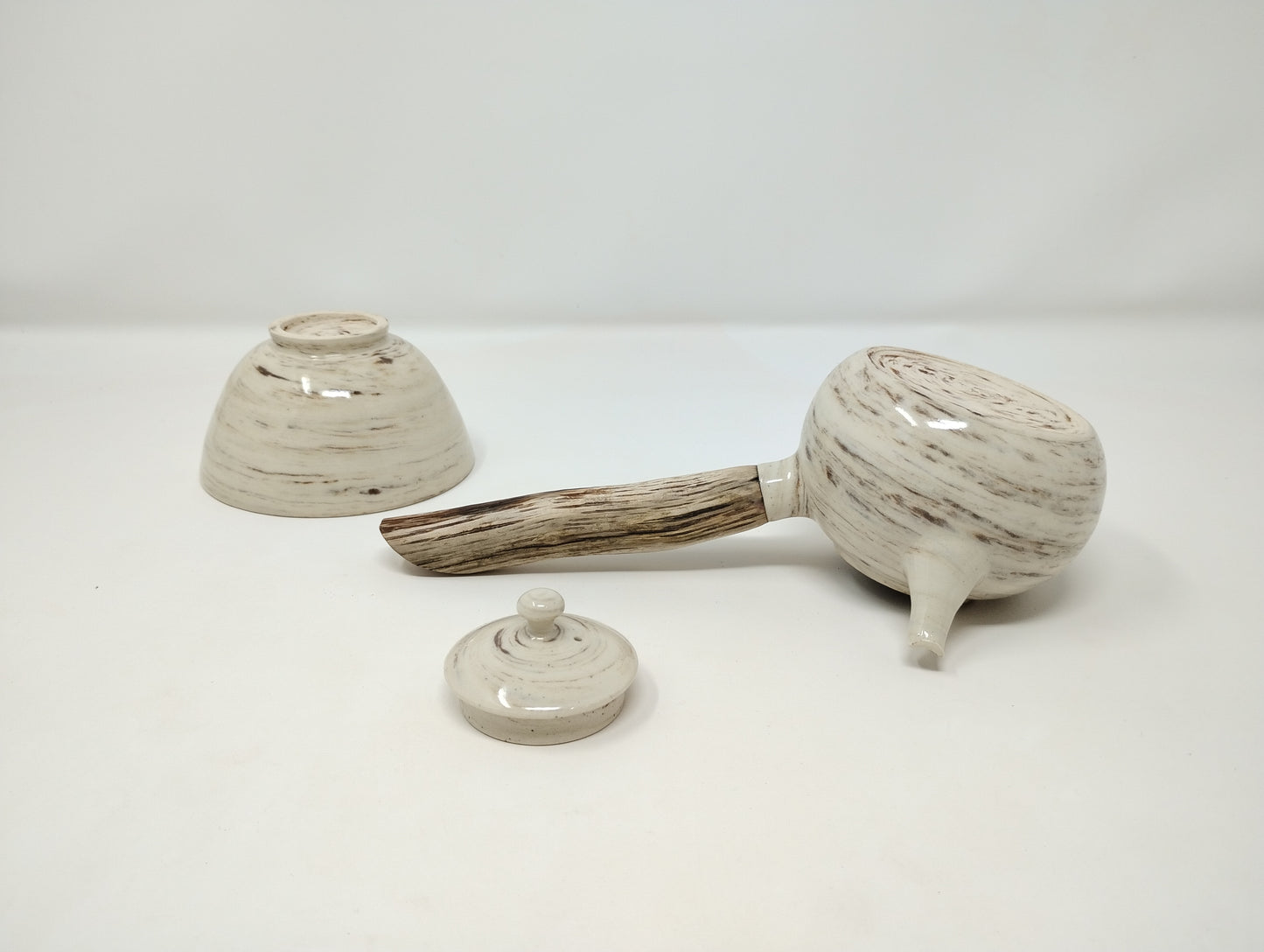 240ml "Latte" Kyusu with a matching bowl