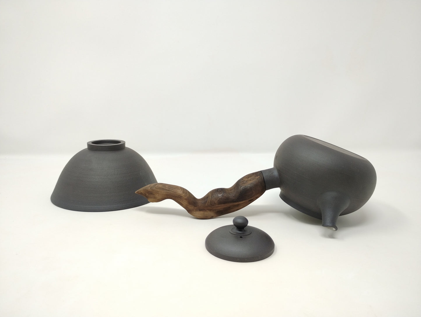 300ml Black Kyusu and a matching bowl