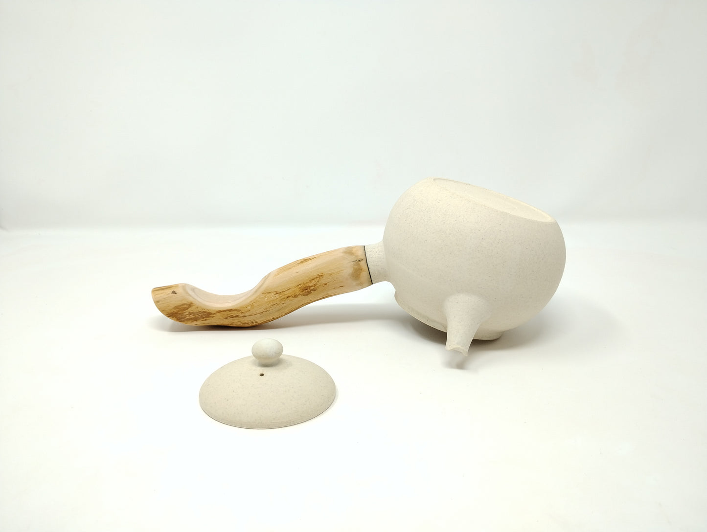 440ml Eggshell White Kyusu