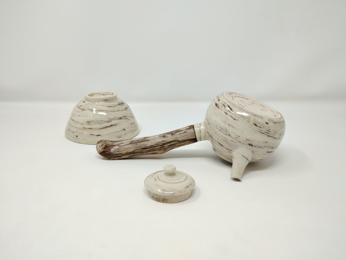 250ml "Latte" Kyusu with a matching bowl