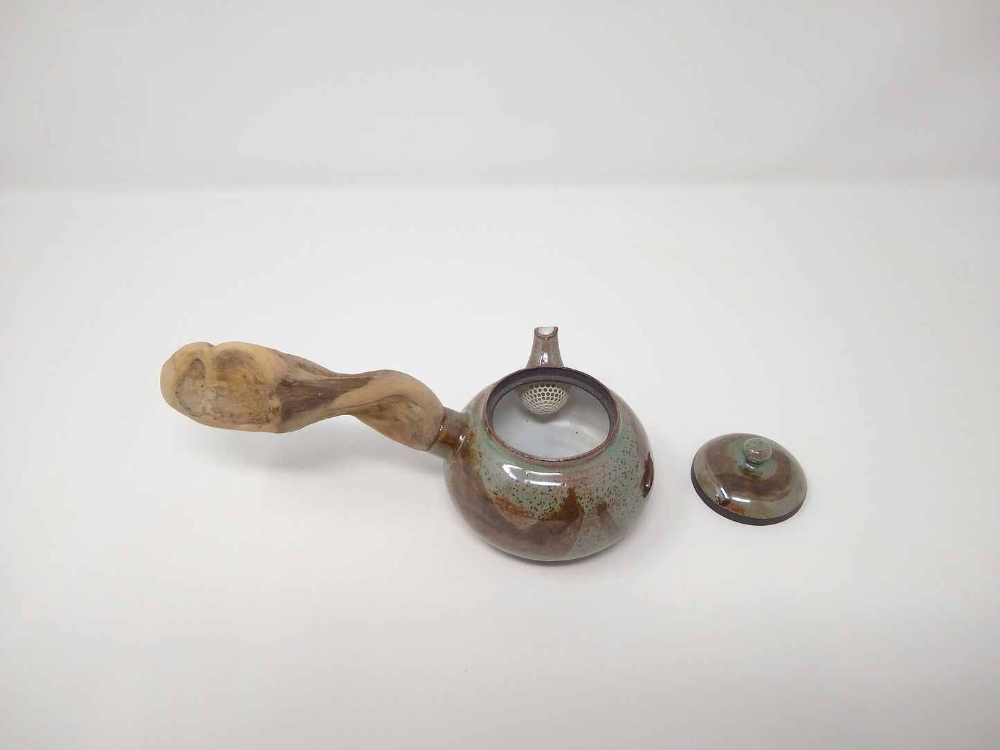 150ml Iridescent Kyusu with a matching bowl