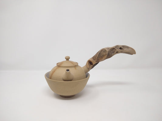 280ml Mogake Kyusu with a matching bowl