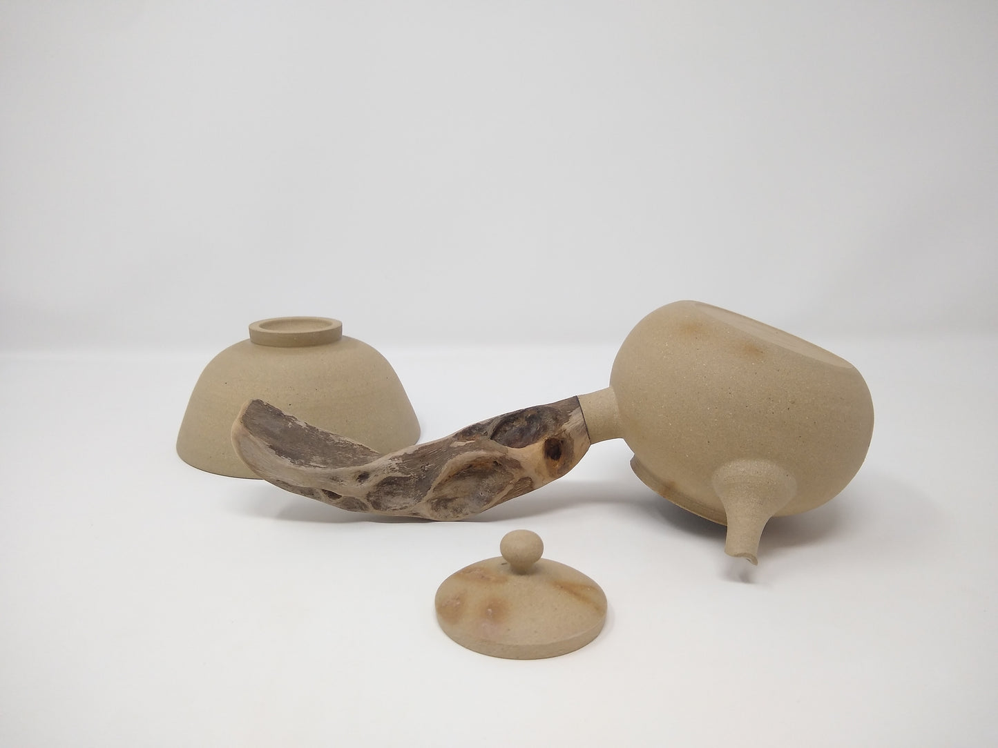 280ml Mogake Kyusu with a matching bowl