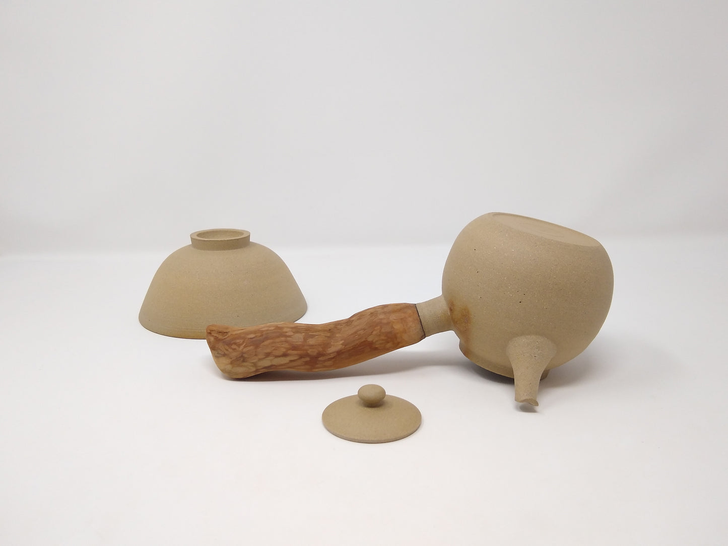 350ml Mogake Kyusu with a matching bowl