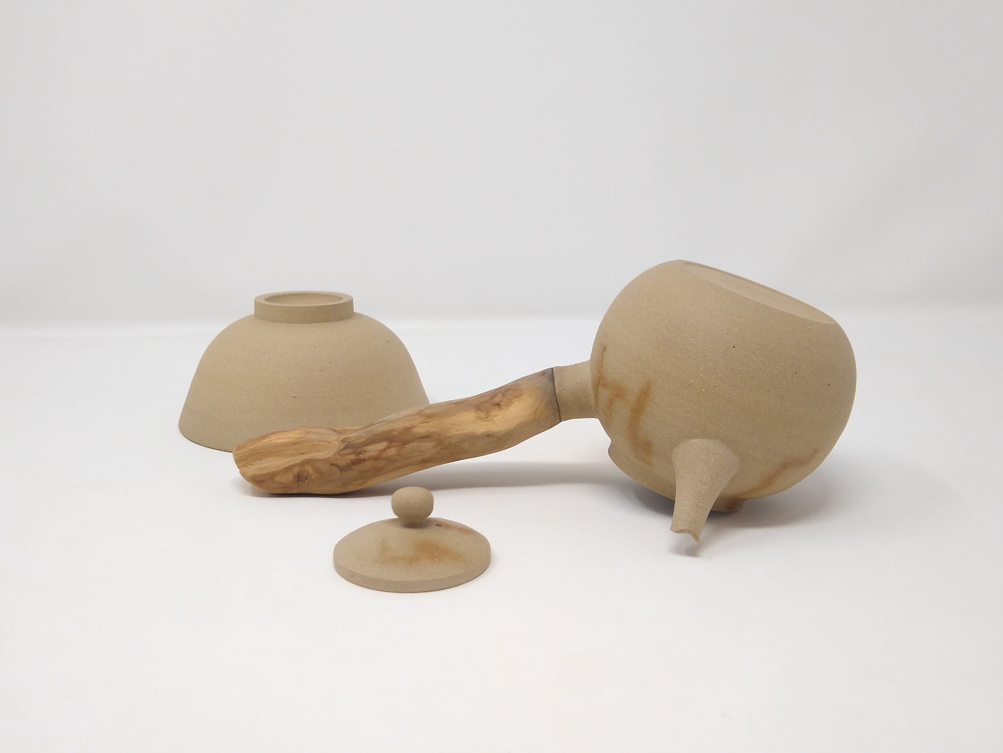 310ml Mogake Kyusu with a matching bowl