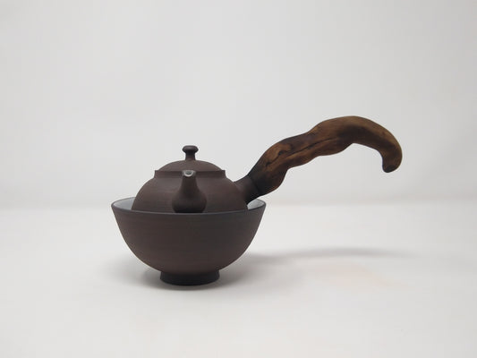 220ml Dark Chocolate Kyusu with matching cup