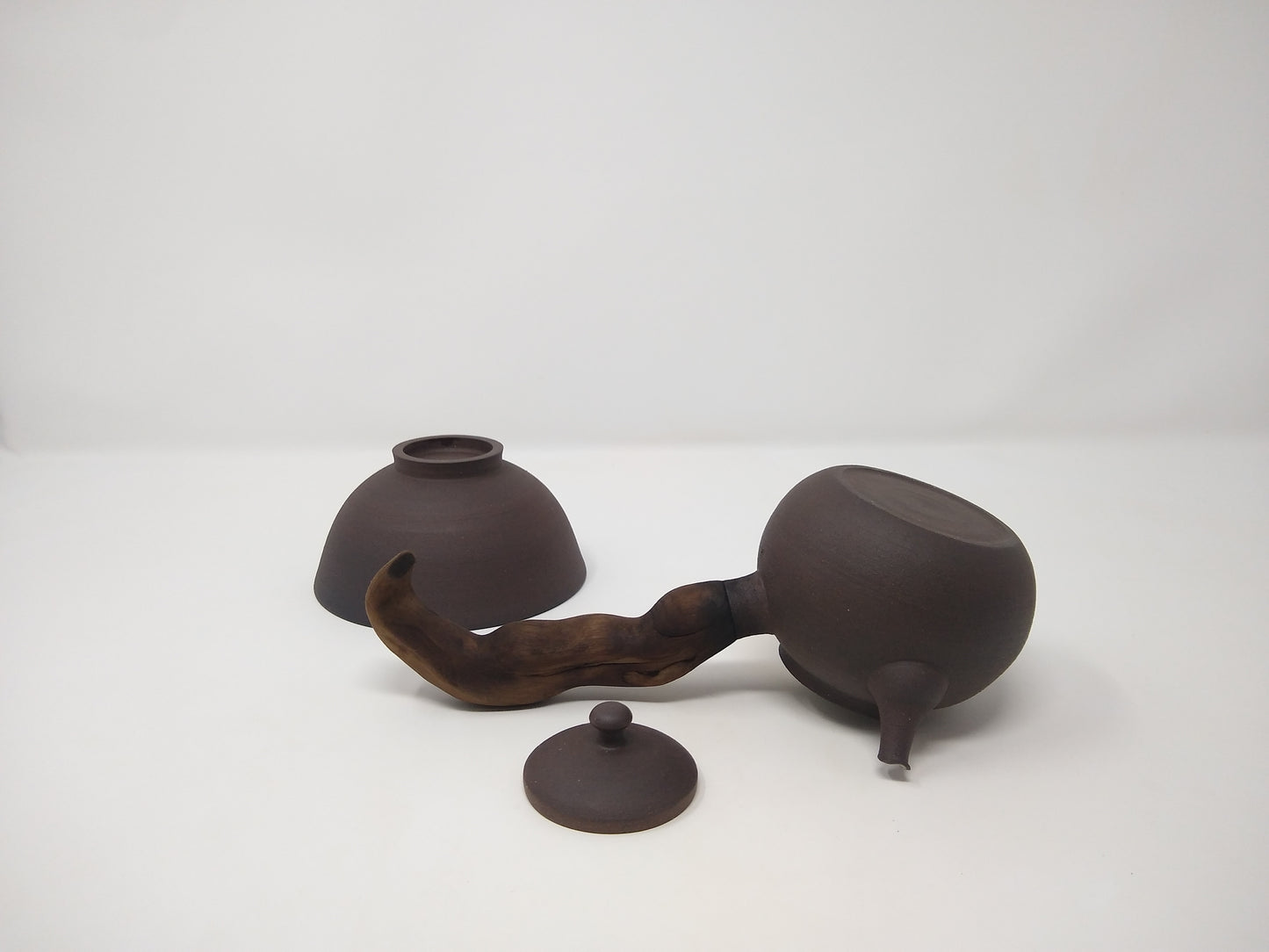 220ml Dark Chocolate Kyusu with matching cup