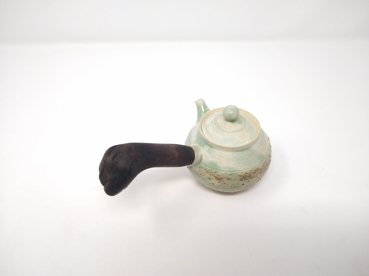 180ml "Emerald Mist" Kyusu with a matching bowl
