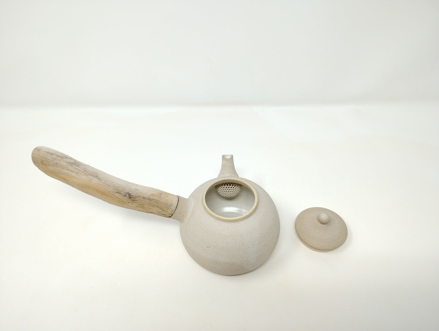 190ml "White Ash" Kyusu and a matching bowl