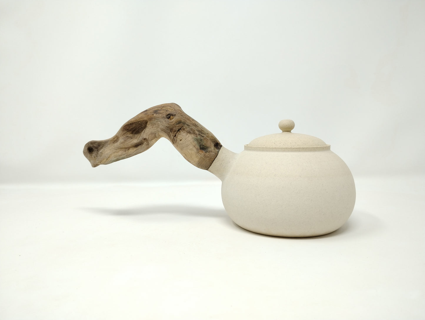 590ml Crackled White Kyusu