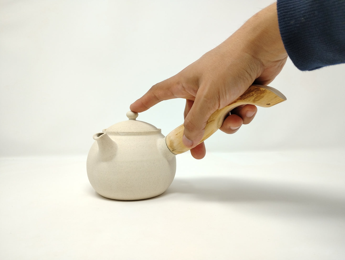 440ml Eggshell White Kyusu