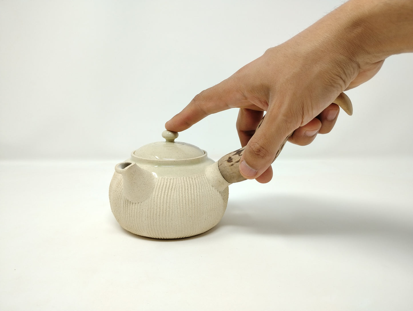 400ml Celadon Kyusu with 2 matching bowls
