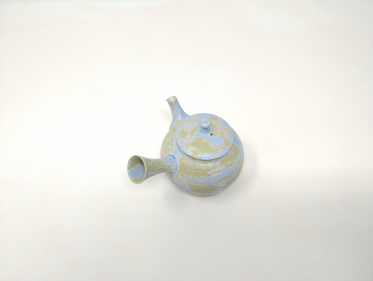 120ml Blue Kyusu with a matching cup