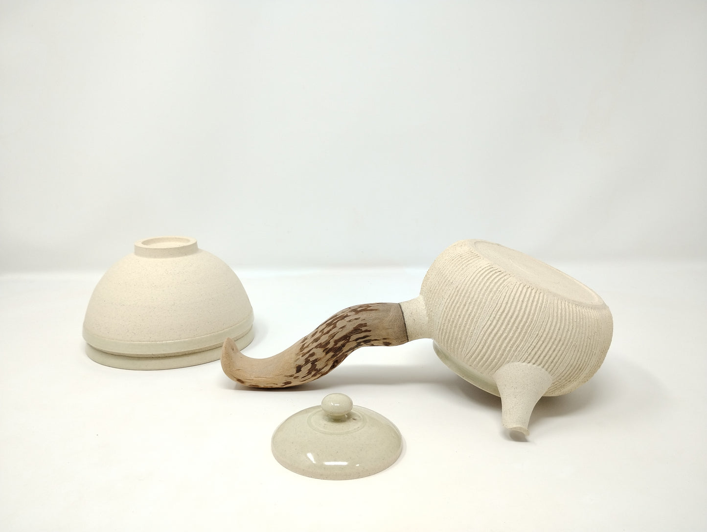 400ml Celadon Kyusu with 2 matching bowls