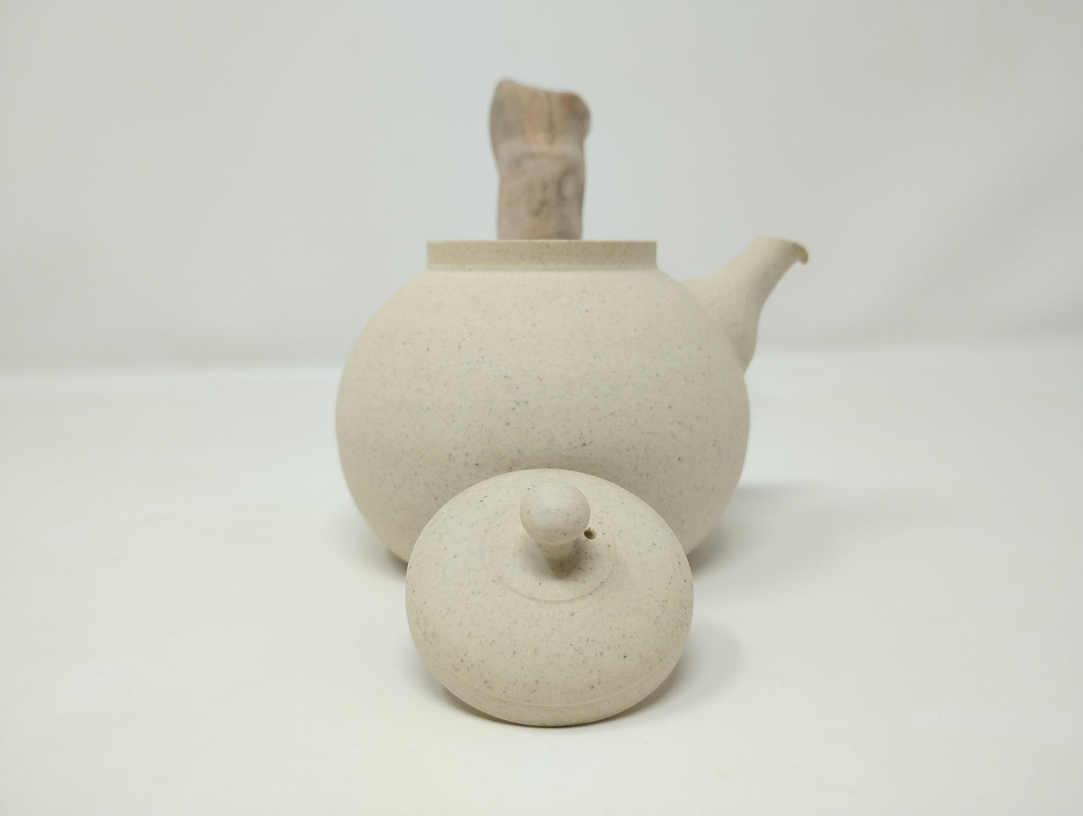 390ml Eggshell White Kyusu with a matching bowl