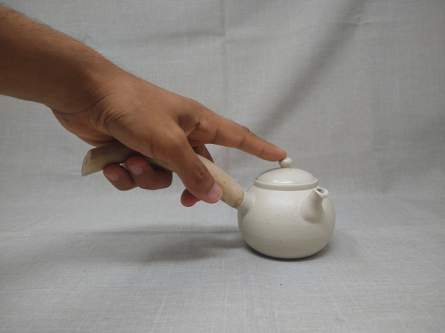 200ml Matte White LEFTIE Kyusu