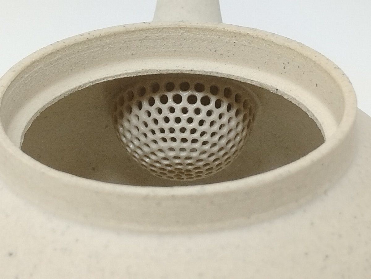 390ml Eggshell White Kyusu with a matching bowl