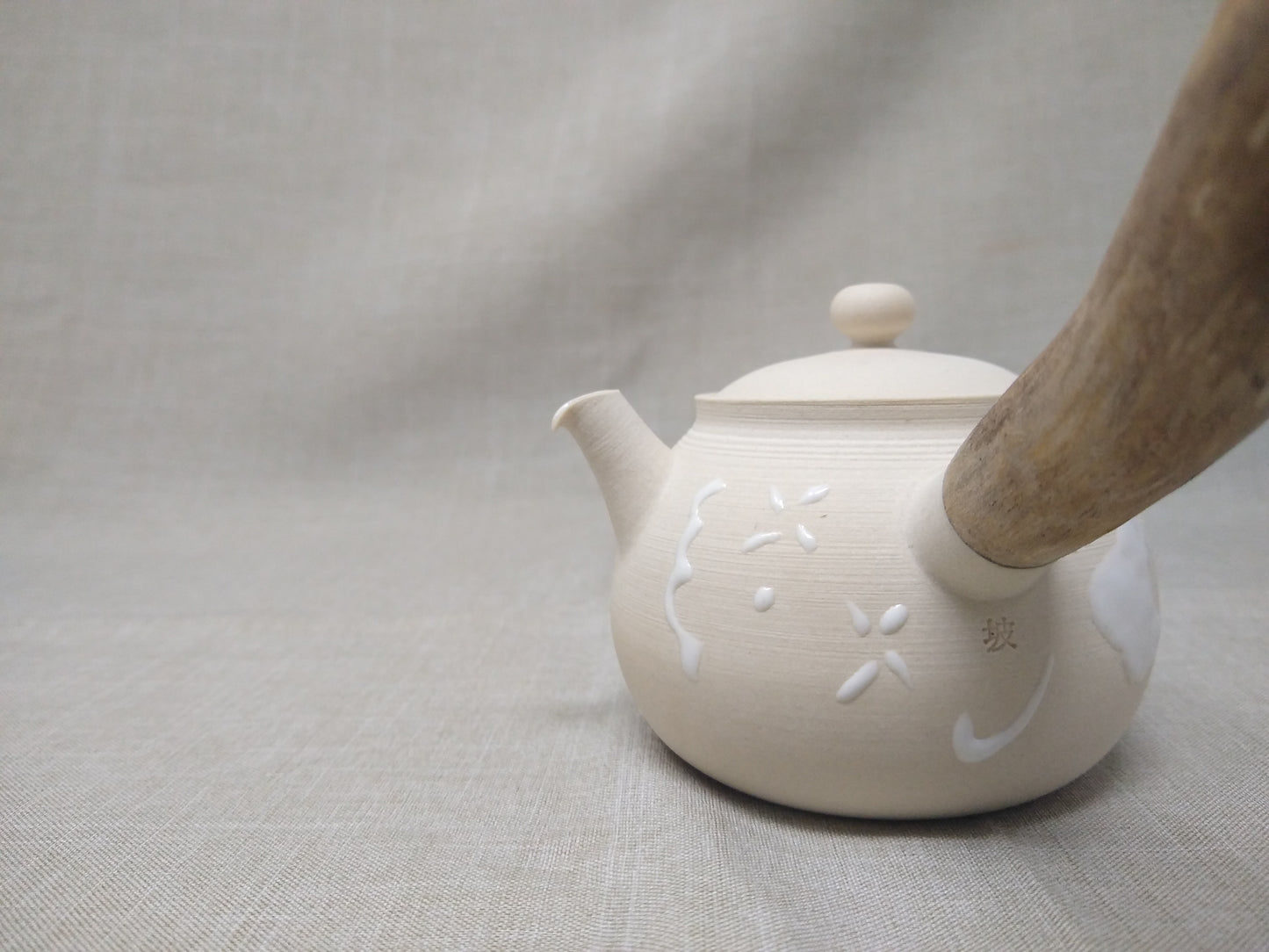 170ml White Kyusu and 2 matching bowls