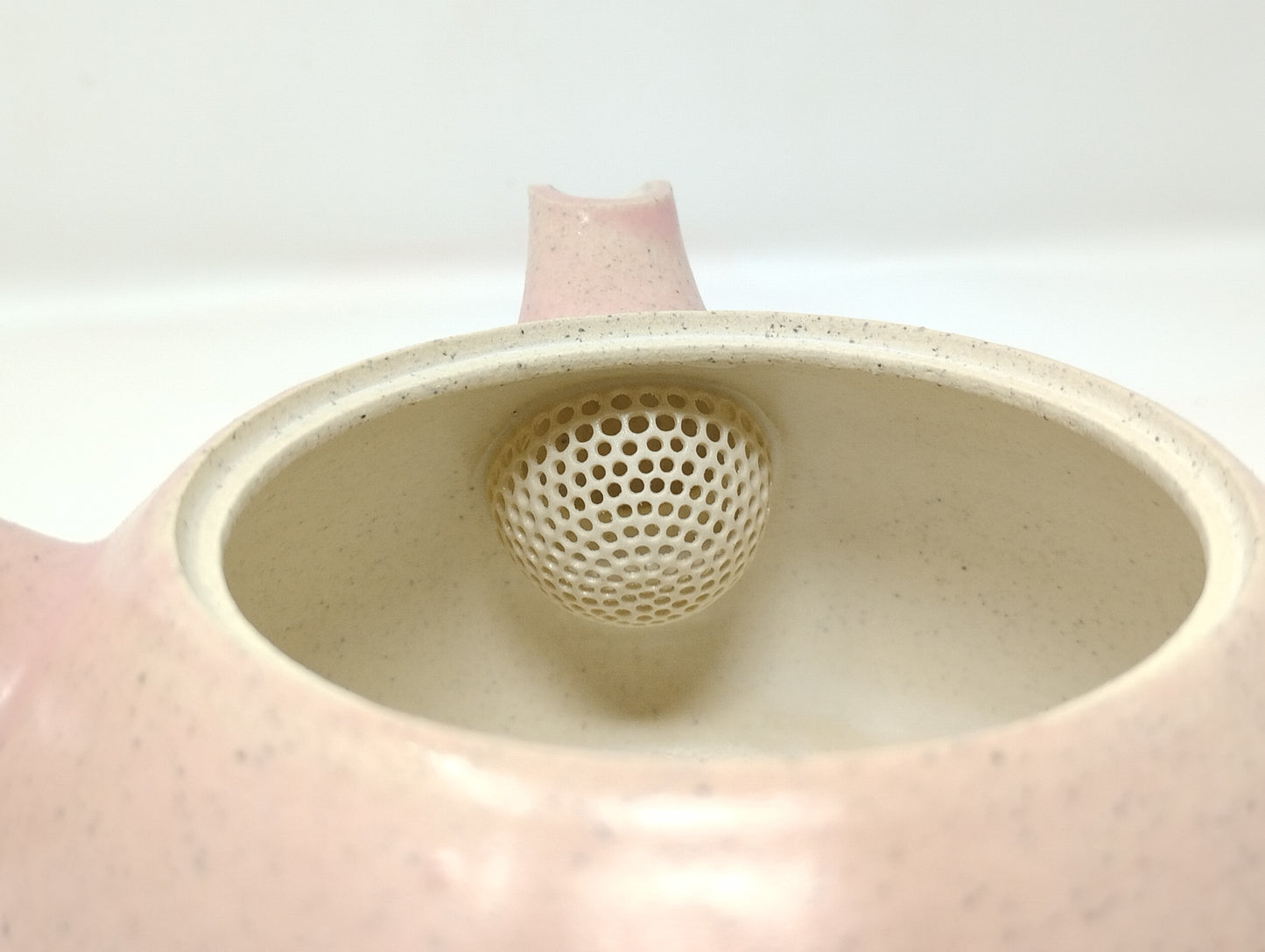 420ml Pink Kyusu with a matching bowl