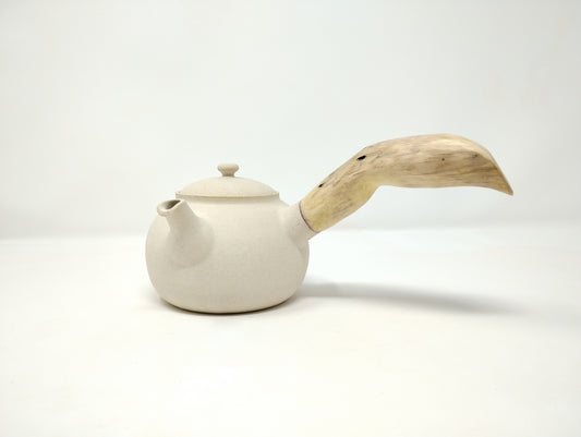 470ml Eggshell White Kyusu