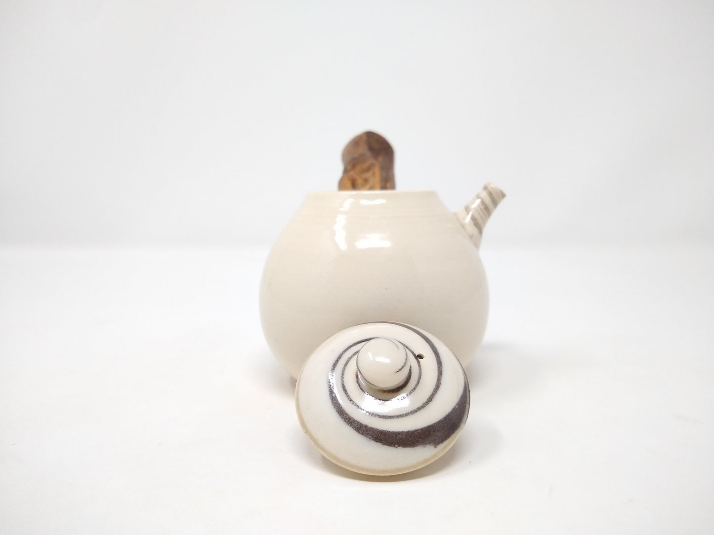 220ml Swirled Porcelain Kyusu