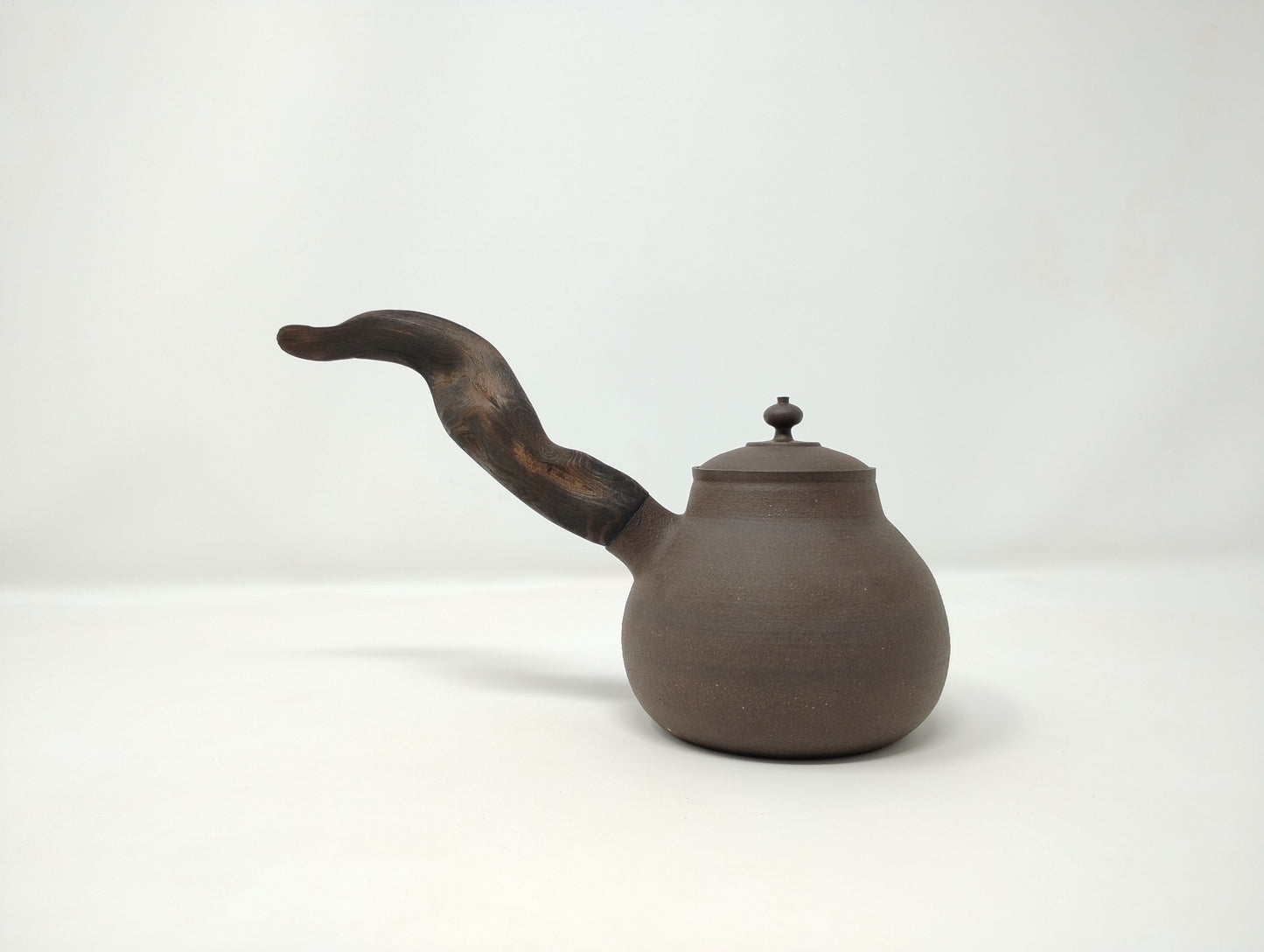 280ml Dark Chocolate Kyusu with a matching bowl