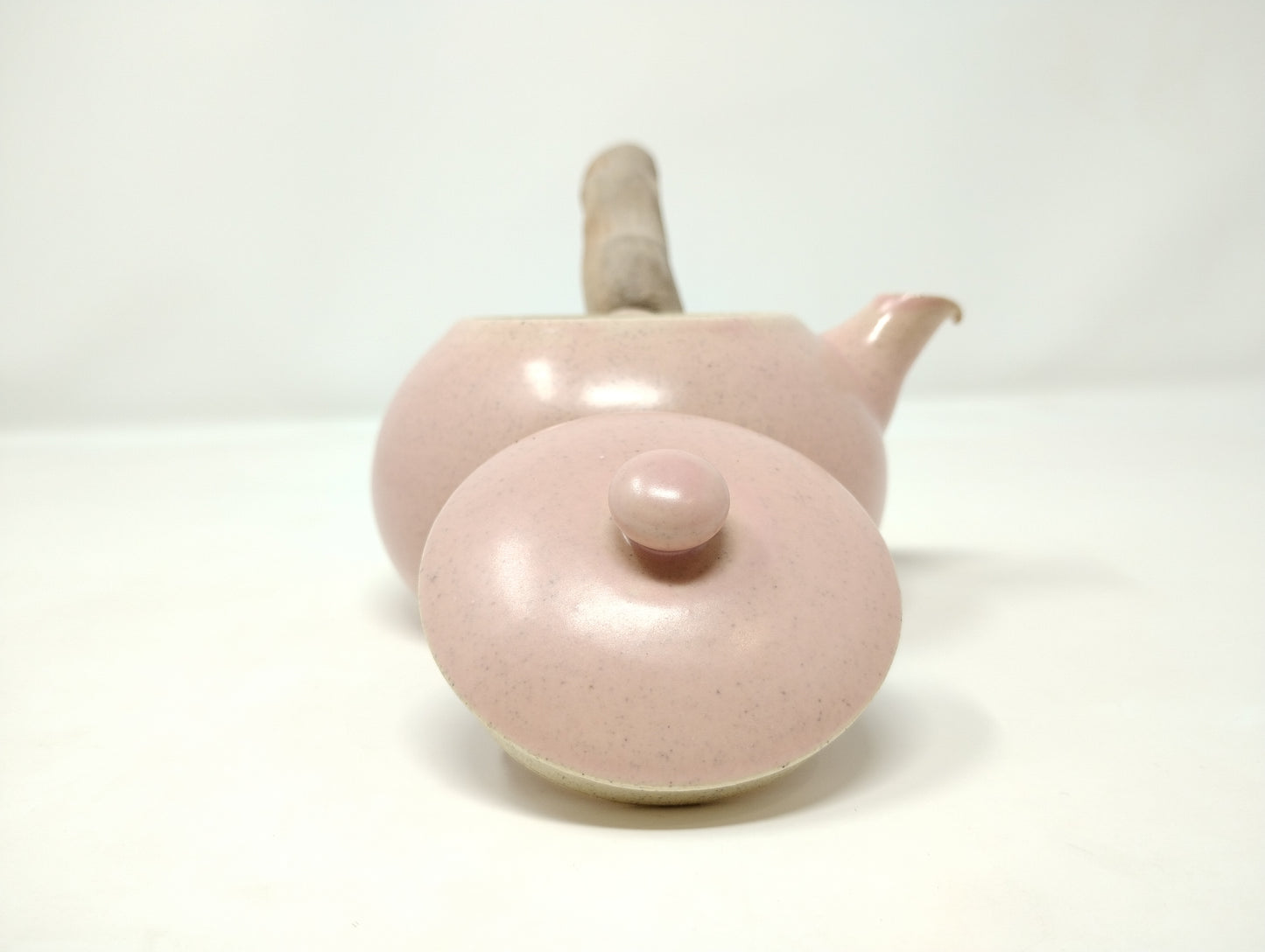 420ml Pink Kyusu with a matching bowl