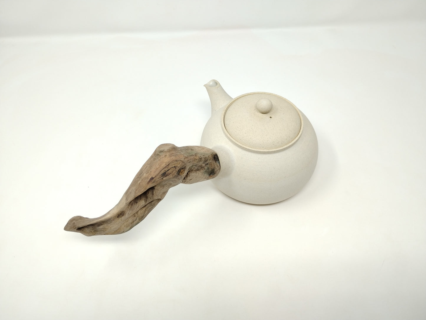 590ml Crackled White Kyusu