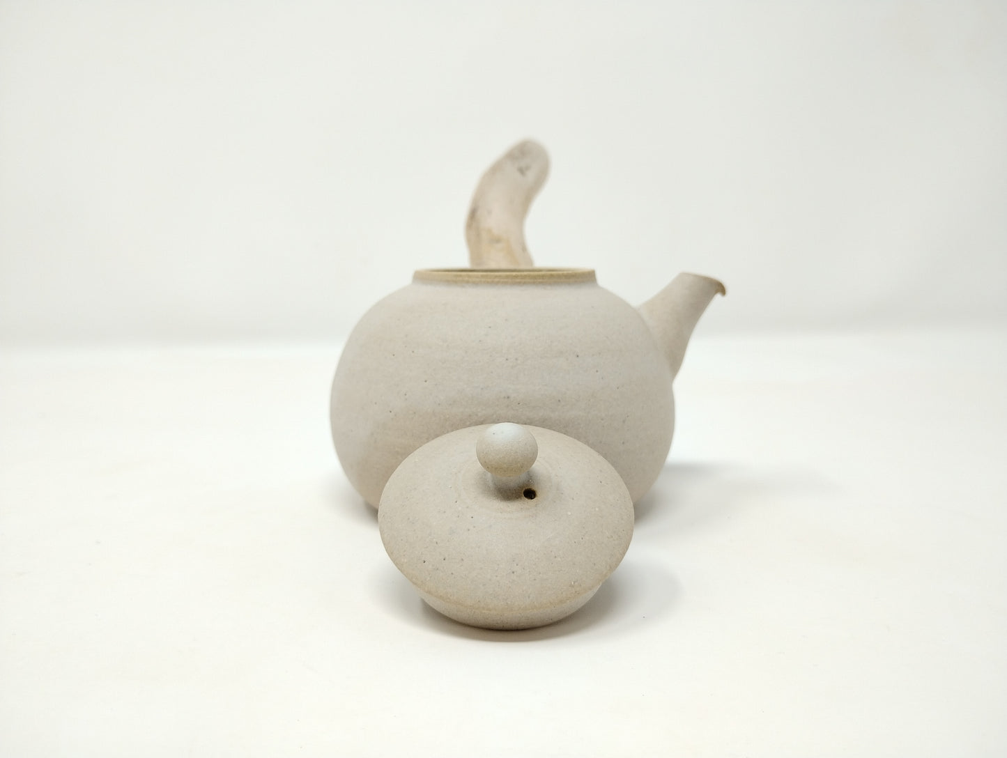190ml "White Ash" Kyusu and a matching bowl