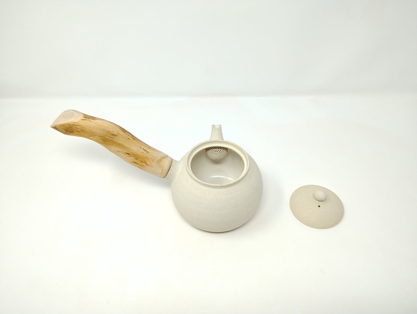 440ml Eggshell White Kyusu