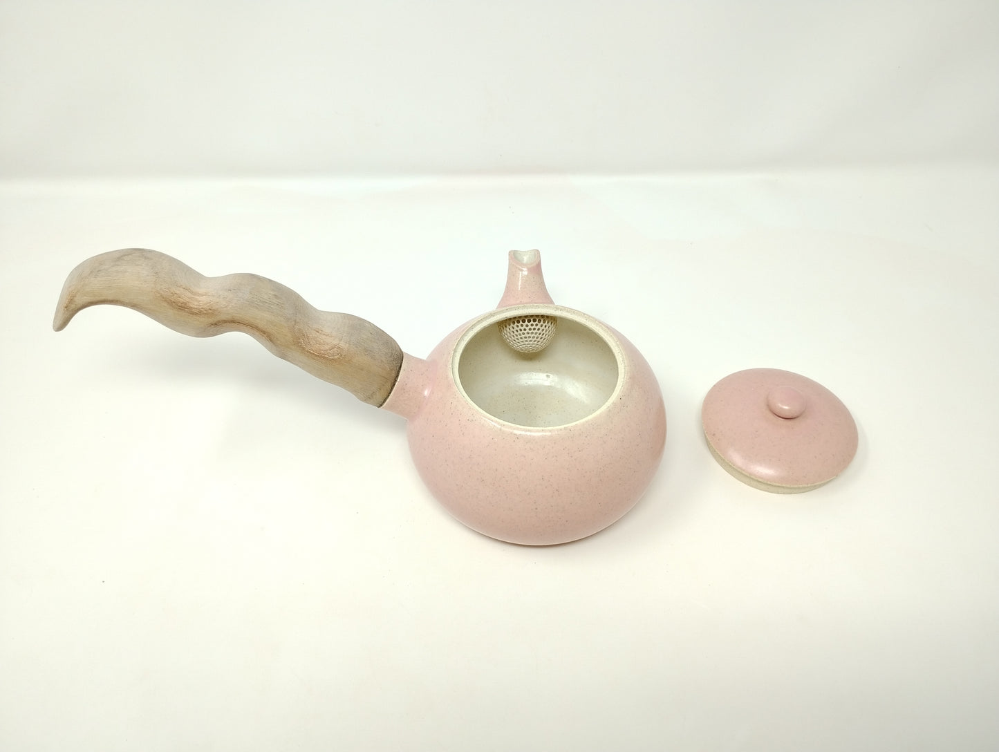 420ml Pink Kyusu with a matching bowl