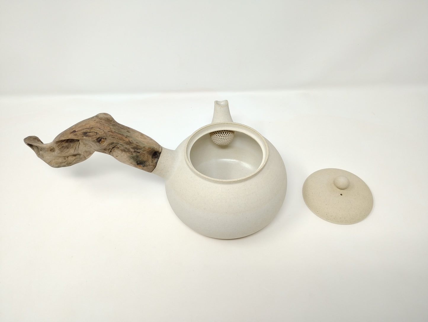 590ml Crackled White Kyusu