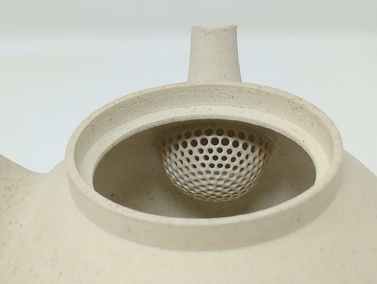 370ml Eggshell White Kyusu with a matching bowl