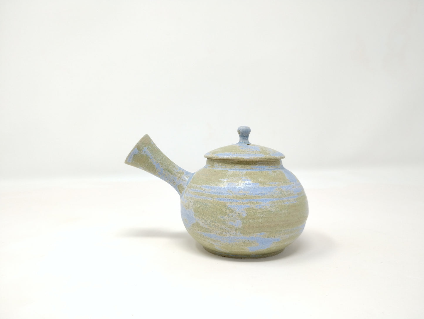 120ml Blue Kyusu with a matching cup