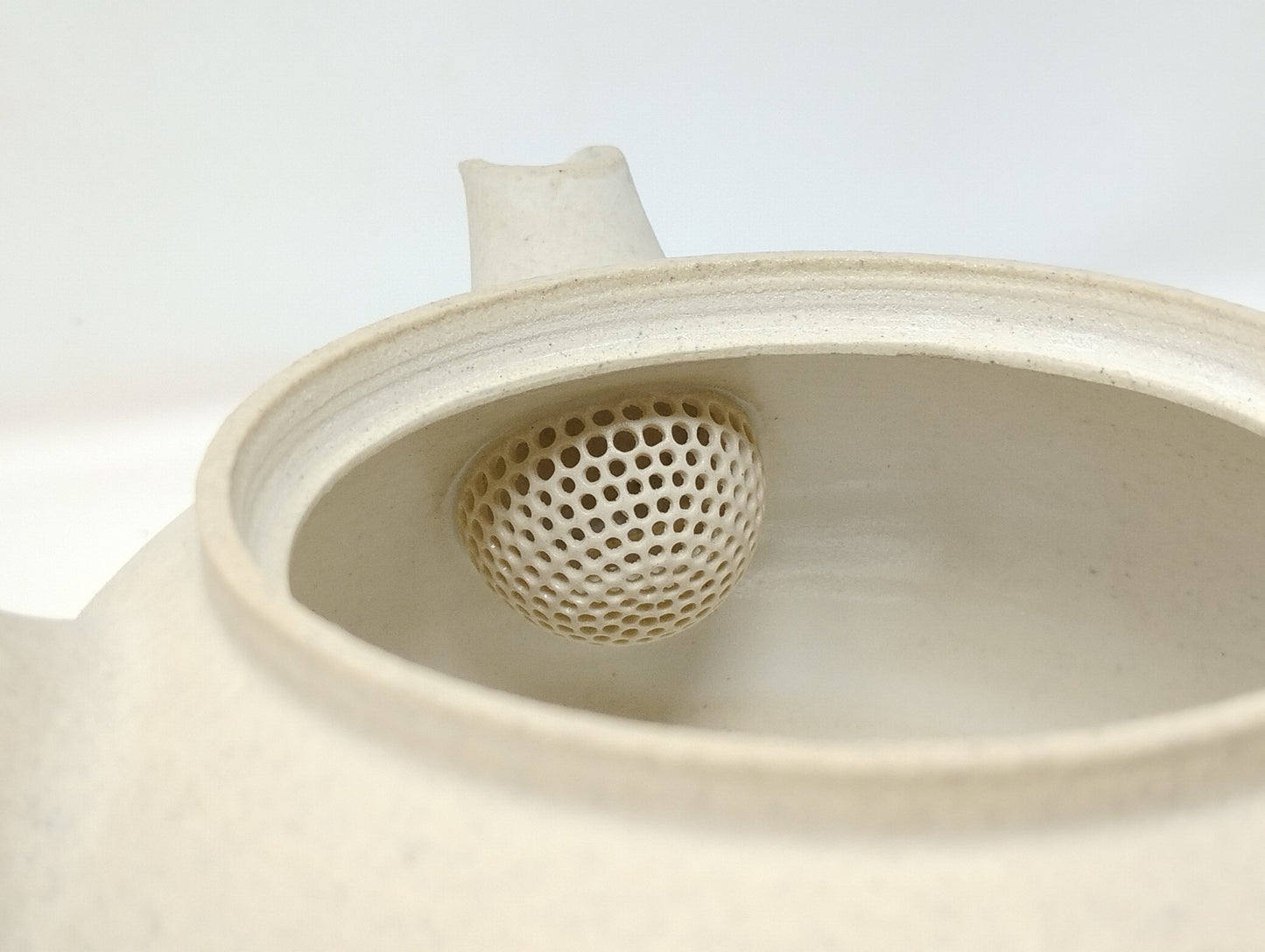 590ml Crackled White Kyusu