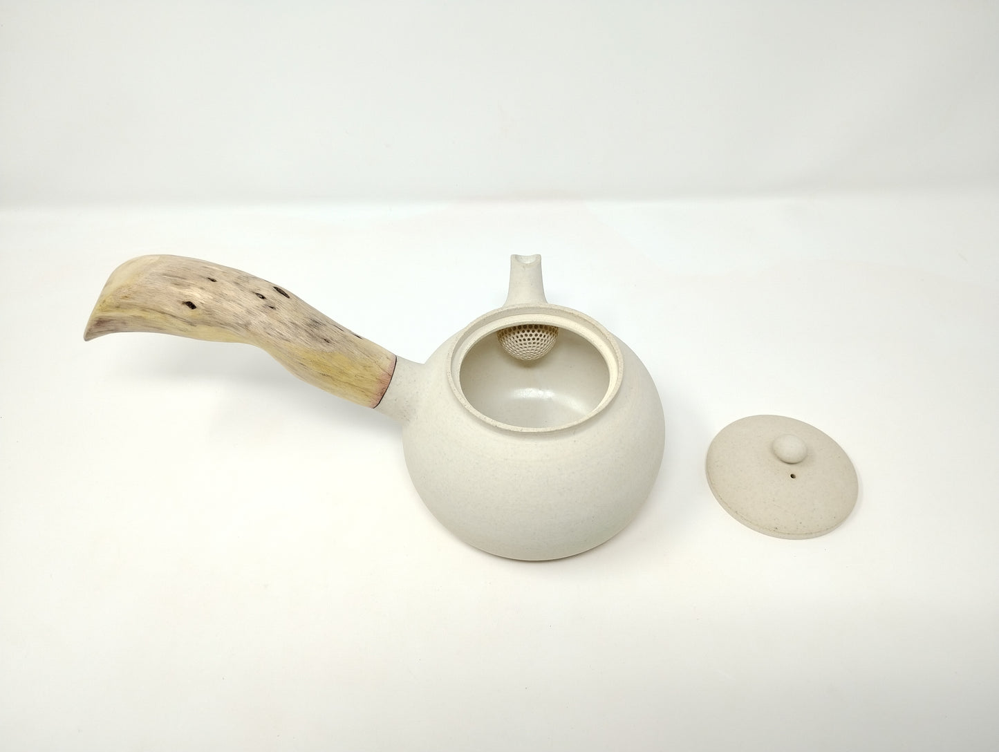 470ml Eggshell White Kyusu