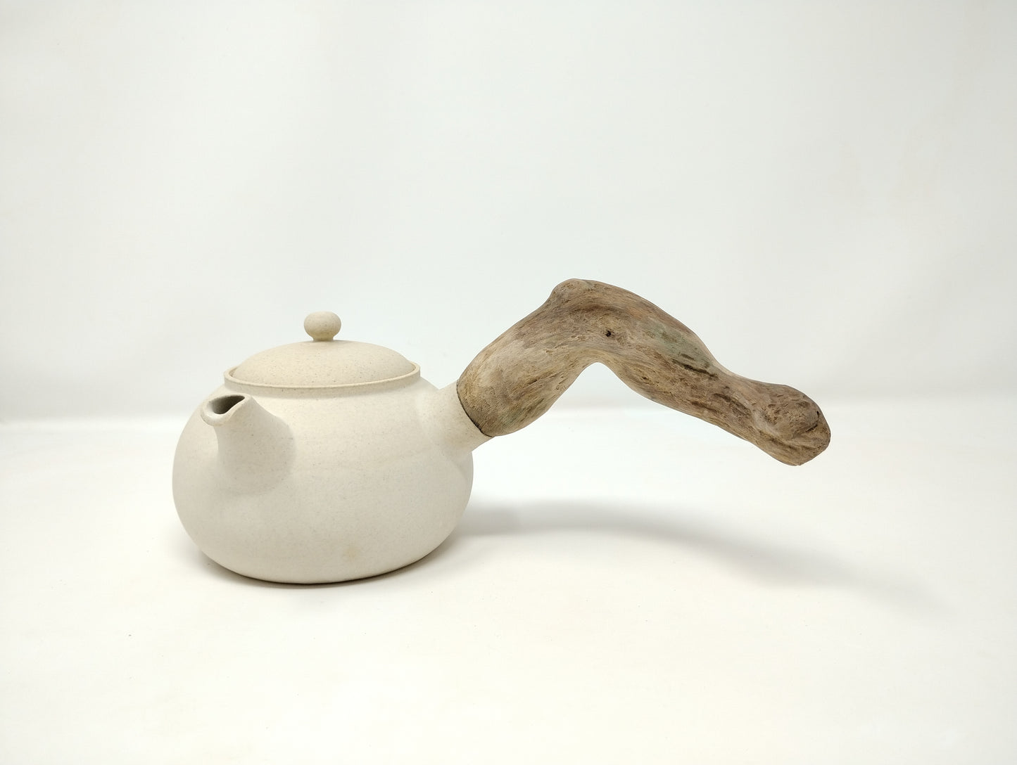 590ml Crackled White Kyusu