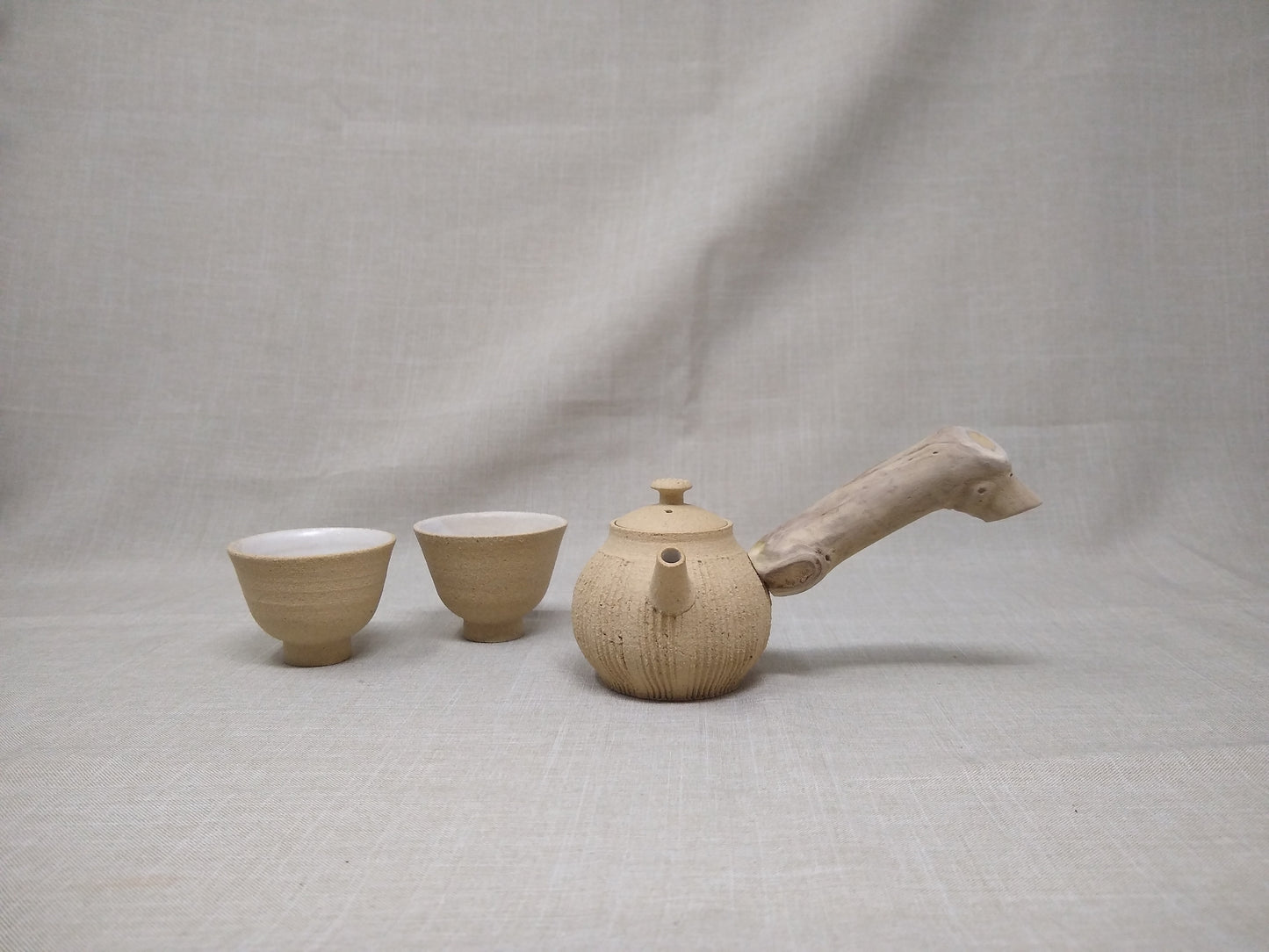 80ml "Sandy Jasper" Kyusu with two 40ml cups