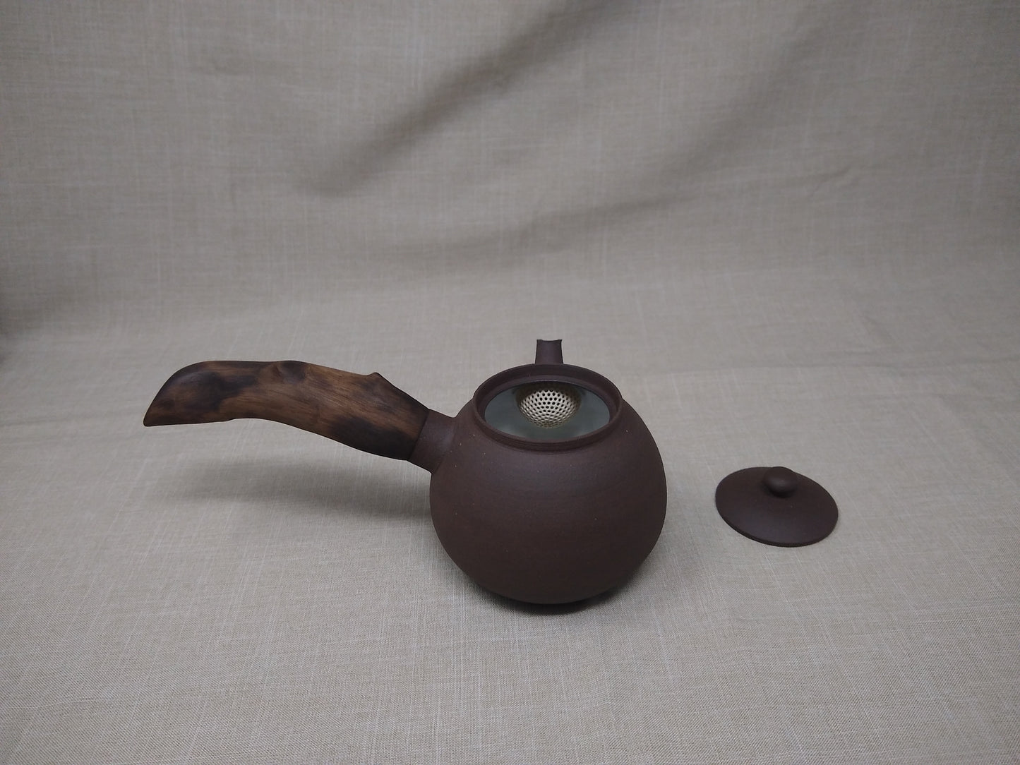 340ml Dark Chocolate Kyusu with two matching bowls