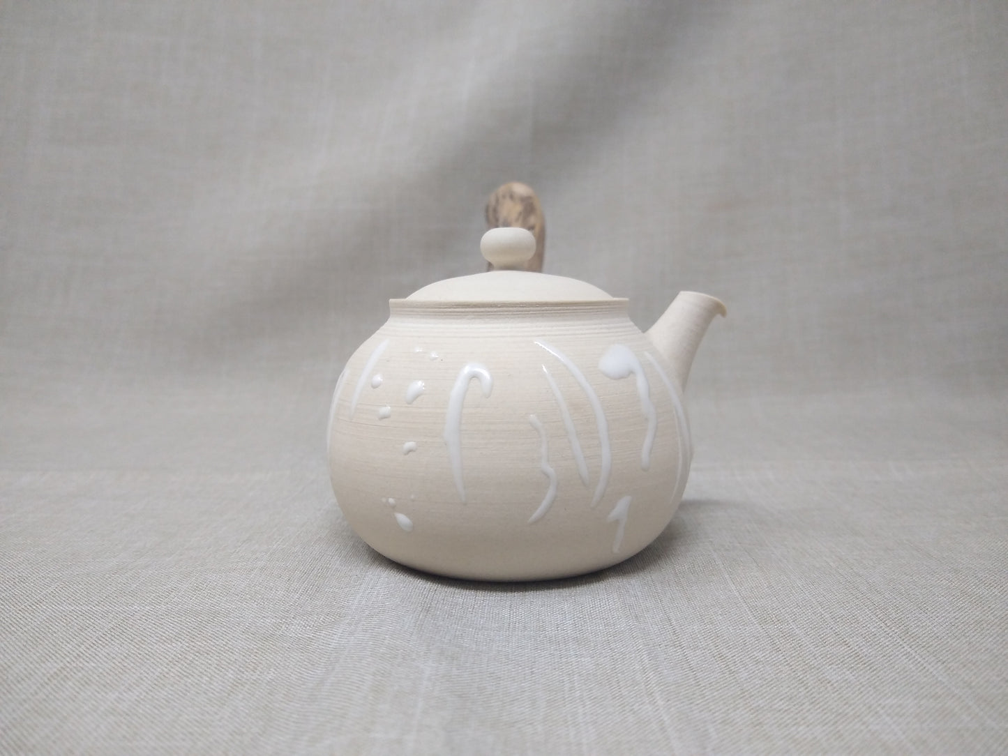 170ml White Kyusu and 2 matching bowls