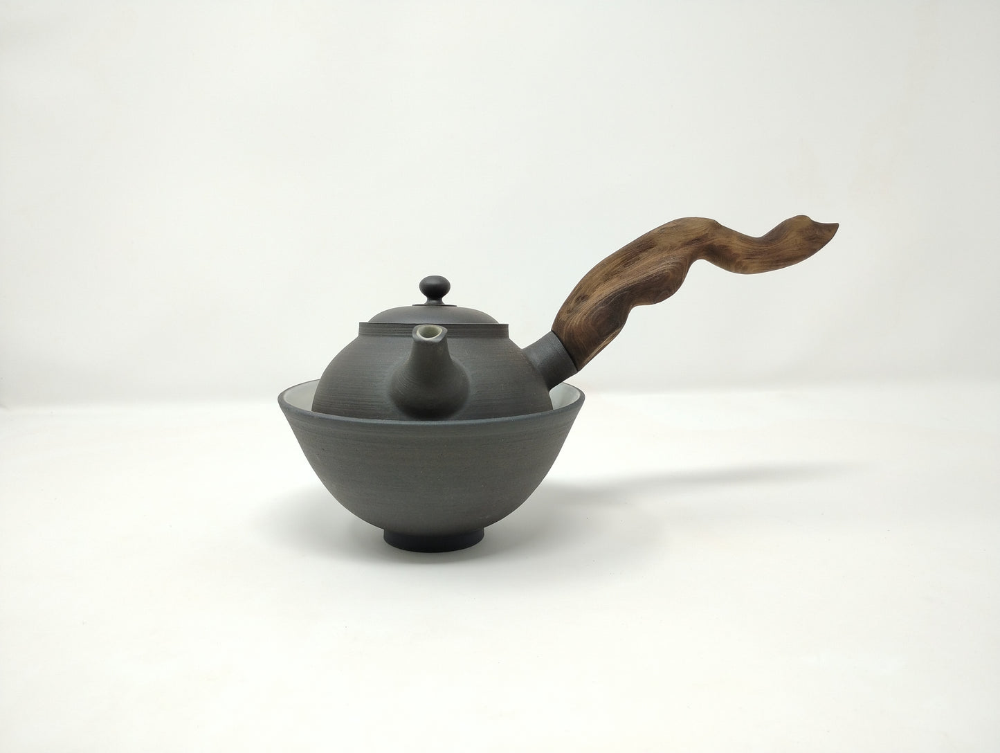 300ml Black Kyusu and a matching bowl
