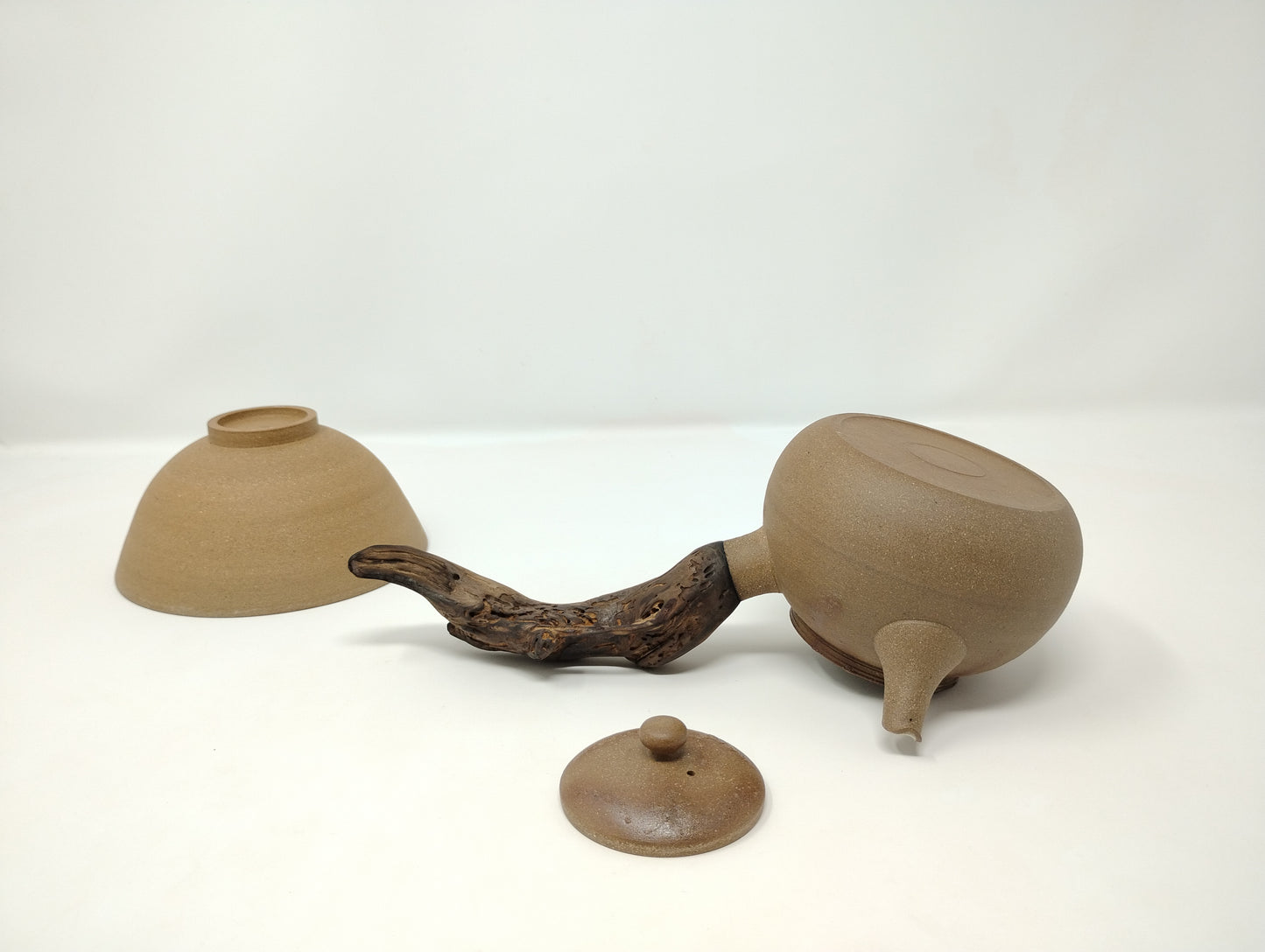 320ml Mogake Kyusu with a matching bowl