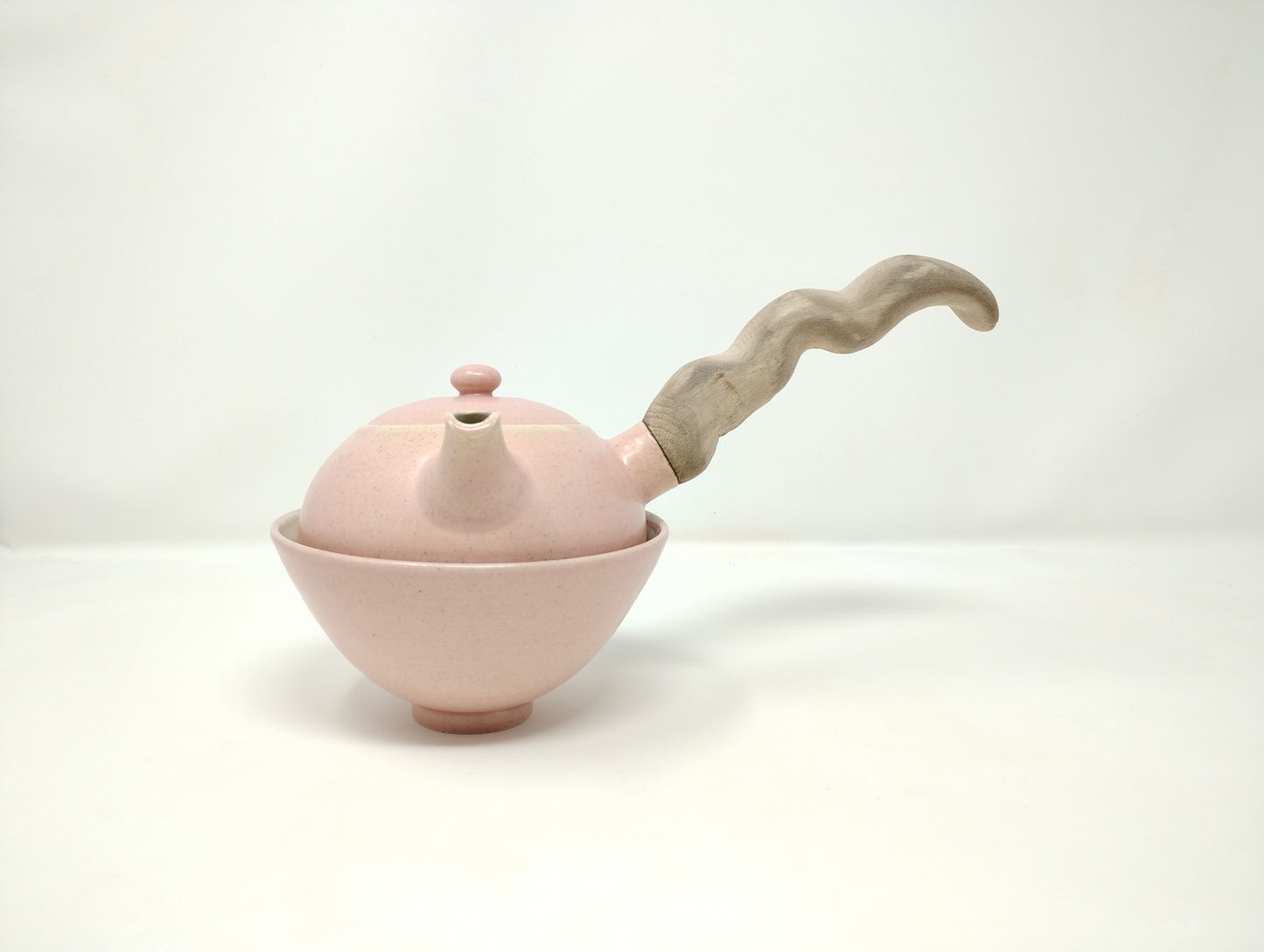 420ml Pink Kyusu with a matching bowl