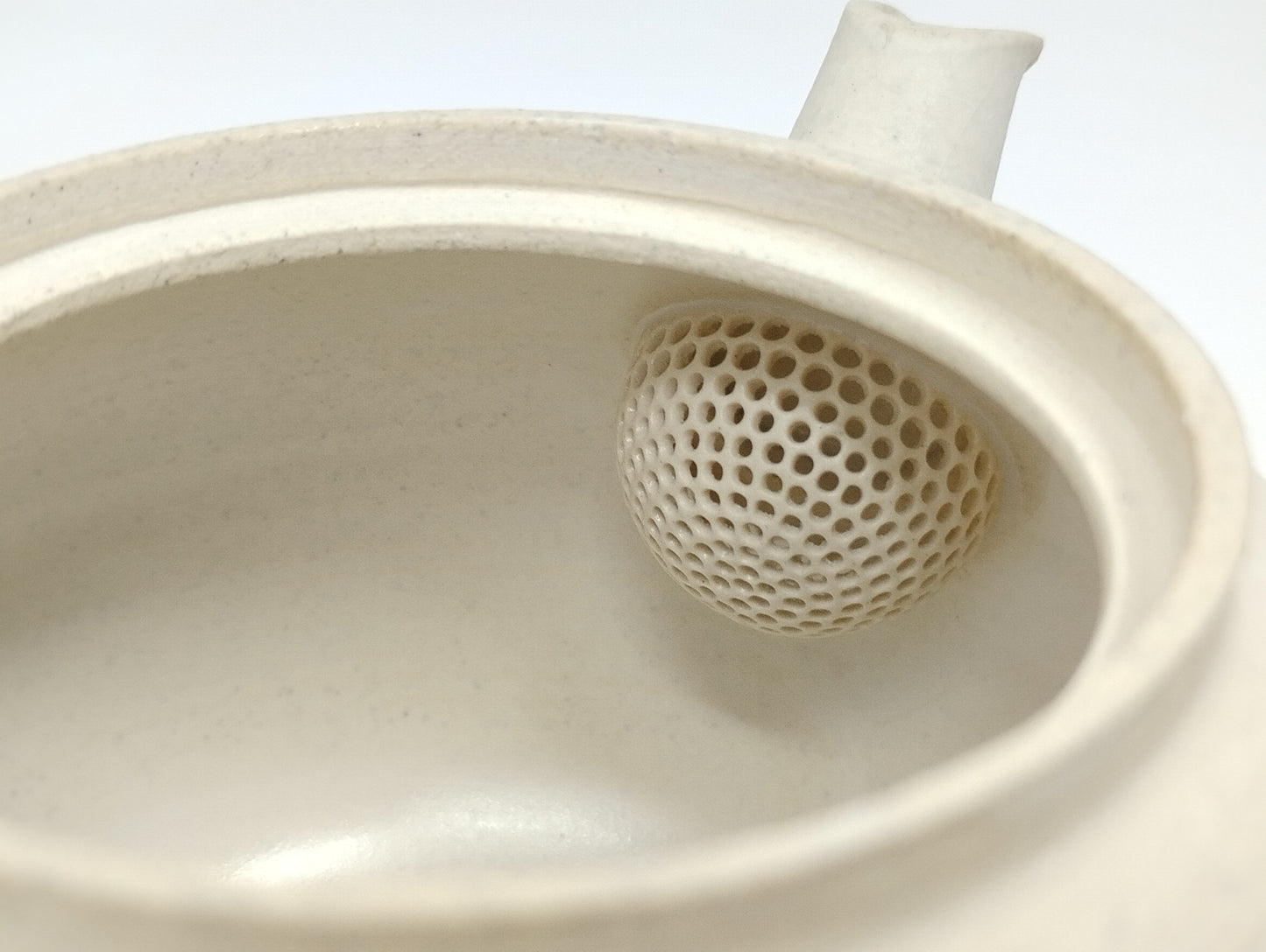 470ml Eggshell White Kyusu